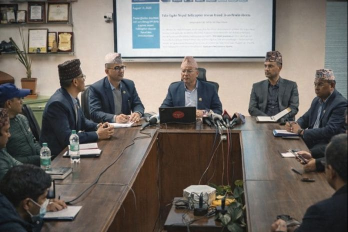 चार्टर फ्लाइटलाई उद्धार देखाएर बीमा ठगी